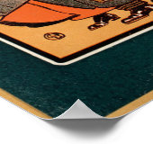Poster Chemin de fer vintage (Coin)