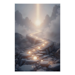 Poster Chemin de guérison lumineux