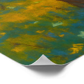 Poster Chemin de la fleur du coucher du soleil - Jardin i (Coin)