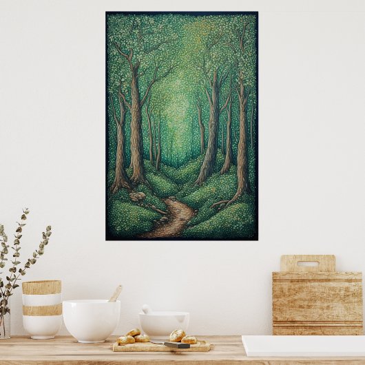 Poster Chemin de la forêt (Cuisine)