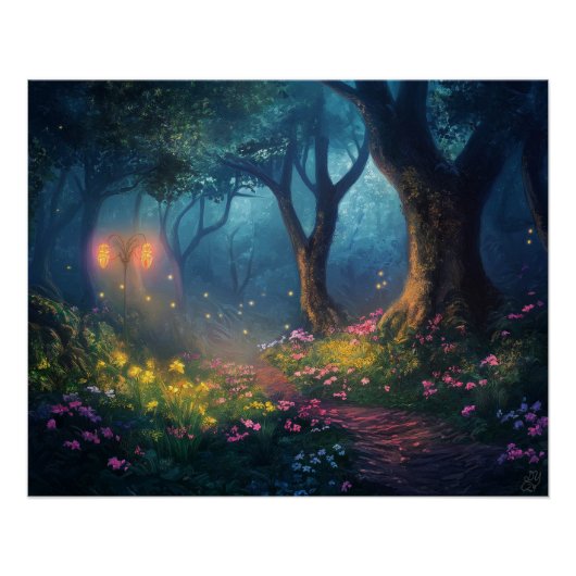 Poster Chemin de la forêt mystique (Devant)