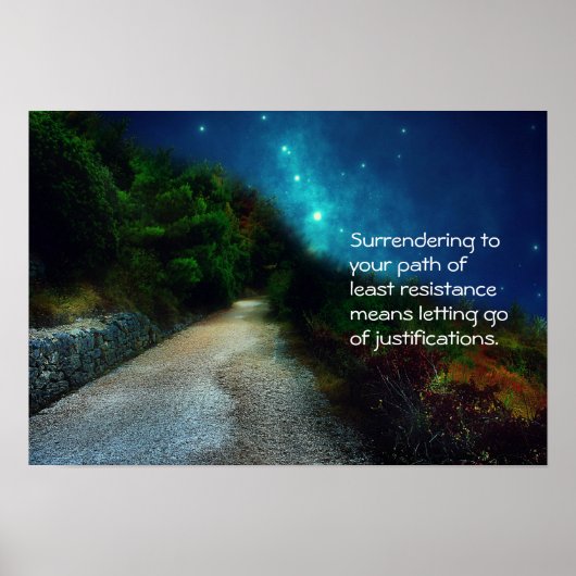 Poster Chemin de l'affiche de la moindre résistance (Devant)