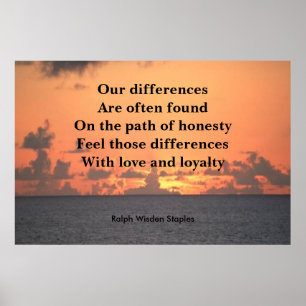 Poster Chemin de l'honnêteté