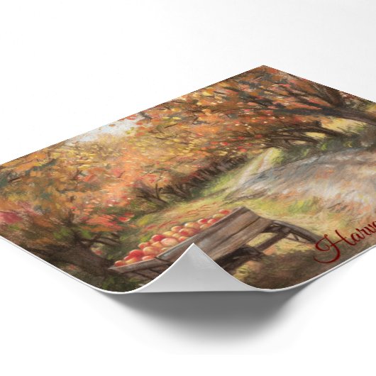 Poster Chemin de récolte d'or (Coin)