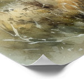 Poster Chemin de tortueux à travers les contreforts des m (Coin)