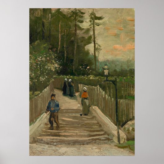 Poster Chemin de Van Gogh à Montmartre (Devant)