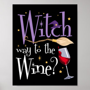 Poster Chemin De Vin Halloween Boire Pour Wicca