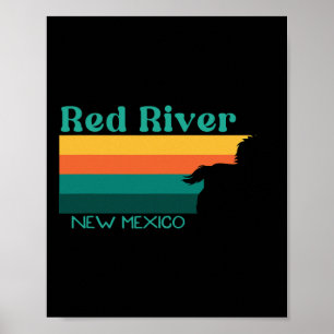 Poster Chemin d'équitation de la rivière Rouge les années