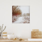 Poster Chemin d'hiver paisible (Cuisine)