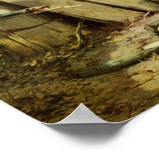 Poster Chemin droit (Coin)