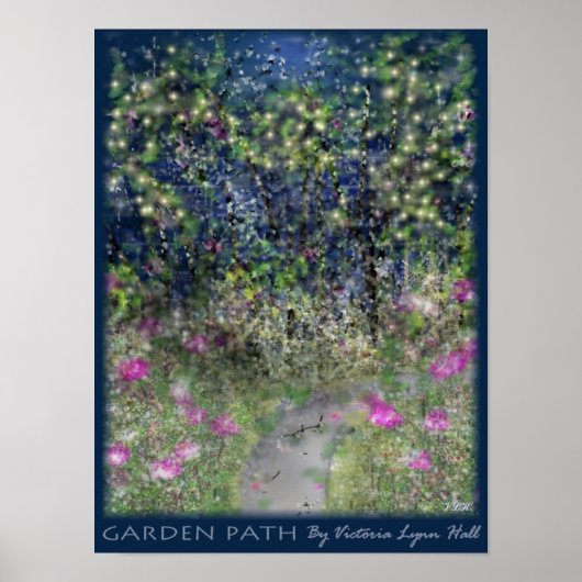 Poster Chemin du jardin (Devant)