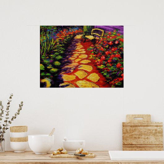 Poster Chemin du jardin de pierre (Cuisine)
