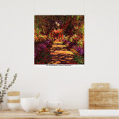 Poster Chemin du jardin Monets à Giverny par Claude Monet (Cuisine)