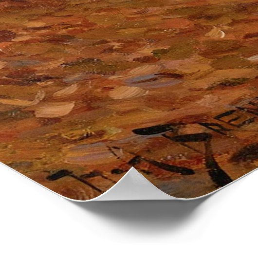 Poster Chemin en bois en automne Hans Andersen Brendekild (Coin)
