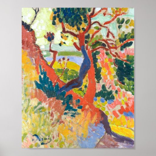 Poster Chemin encaissé, L'Estaque | Andre Derain | (Devant)
