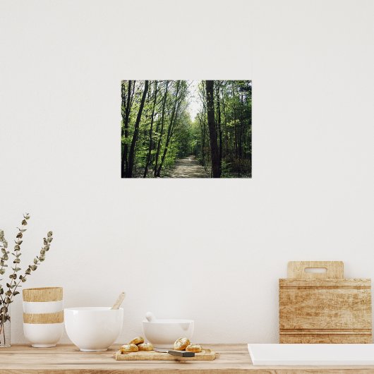 Poster Chemin forestier (Cuisine)