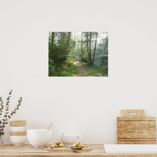 Poster Chemin forestier au Danemark (Cuisine)