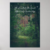 Poster Chemin forestier d'été (Devant)