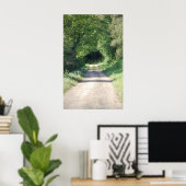 Poster Chemin forestier ou chemin de terre côté campagne (Bureau à domicile)
