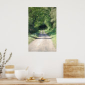 Poster Chemin forestier ou chemin de terre côté campagne (Cuisine)