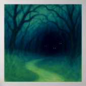 Poster Chemin Forêt Noire - Art Style Impressionnisme (Devant)