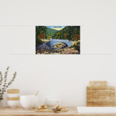 Poster Chemin Mohawk Vue du pont de Cold River (Cuisine)
