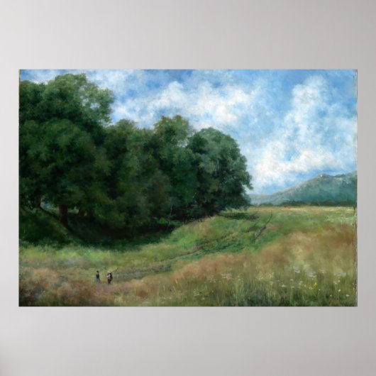 Poster Chemin Paysager – Conception de Paysage Rétro (Devant)