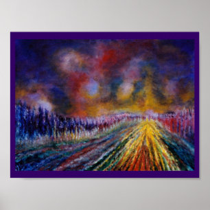 Poster Chemin pourpre