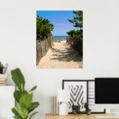 Poster Chemin vers la plage (Bureau à domicile)