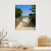 Poster Chemin vers la plage (Cuisine)
