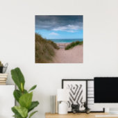 Poster Chemin vers la plage Cornish Caribbean (Bureau à domicile)