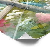 Poster Chemin vers le chalet côtier du phare (Coin)