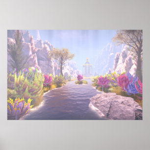 Poster Chemin vers le temple