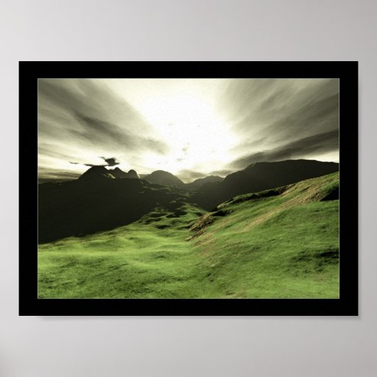 Poster Chemin vert (Devant)