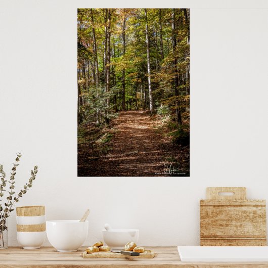Poster Chemin Woodland (Cuisine)