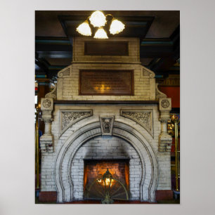 Poster Cheminée de l'hôtel Crescent