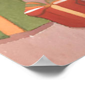 Poster Cheminée de Noël Watercolor (Coin)