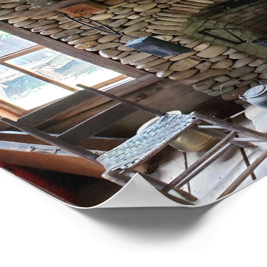 Poster Cheminée en pierre au 19ème siècle Maison (Coin)