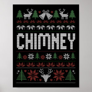Poster Cheminée et je descends la cheminée ce soir