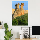Poster Cheminées de fées au coucher du soleil (Bureau à domicile)