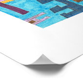 Poster "Chemins" Art Abstrait (Coin)