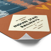 Poster Chemins de fer de l'Etat indien Visite Inde, Vinta (Coin)