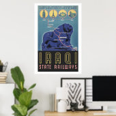 Poster Chemins de fer de l'État irakien (Bureau à domicile)