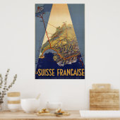 Poster Chemins de fer de Suisse (Cuisine)