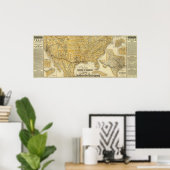 Poster Chemins de fer, lignes à vapeur Southern Pacific C (Bureau à domicile)