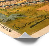 Poster Chemins de fer P.L.M Le Mont Rose Vallée de (Coin)