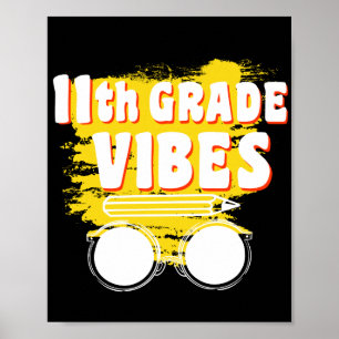 Poster Chemise 11e année ambiance Retour à l'école Premie
