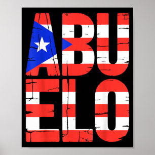 Poster Chemise Abuelo Drôle Porto Rico Papa Grand-Père Ho