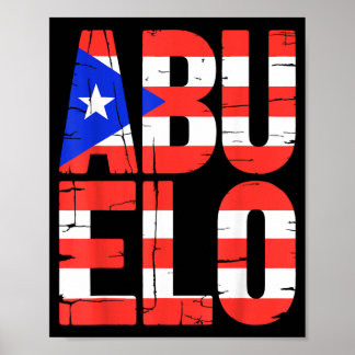 Poster Chemise Abuelo Drôle Porto Rico Papa Grand-Père Ho