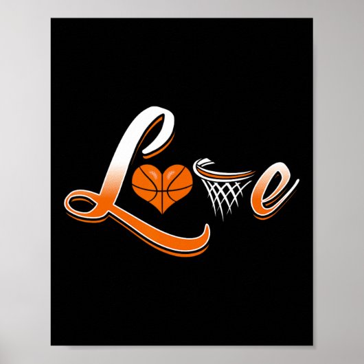 Poster Chemise Amour Basketball (Devant)